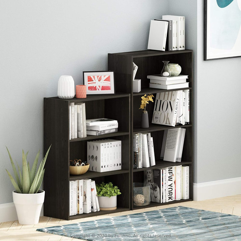 Bibliothèque / étagère / étagère de rangement Pasir à 4 niveaux, espresso