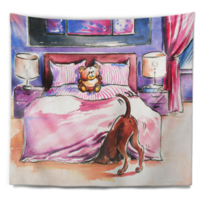 Polyester Tapestry, 32" H x 39" W