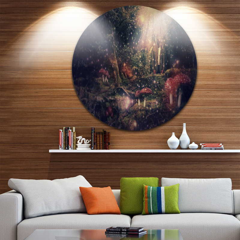 Enchanted Forest Abstract Metal Wall Art, 23" x 23"