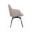 Zynah Swivel Upholstered Accent Chair with Steel Legs-731322736