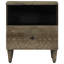 40cm W Metal Bedside Table