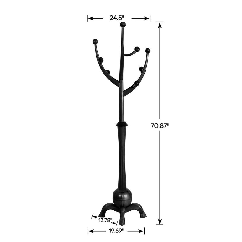 Freestanding 8 - Hook, Black