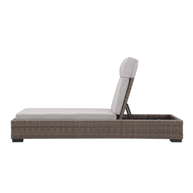 Manhattan 81.5" Metal Outdoor Chaise Lounge