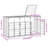 Vidaxl Wheelie Bin Storage For Triple Bins Gray 85"X31.9"X45.3" Steel-110584172