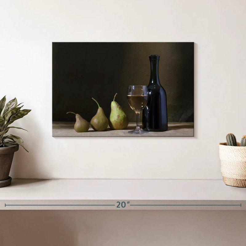 Yarlin Wine and Pears, 8" H x 12" W