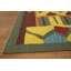 Tapis vert kilim à motif oriental vert 8 x 10