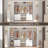Strathaven Walk in Closet System with 6 Closet Drawers-1700109571