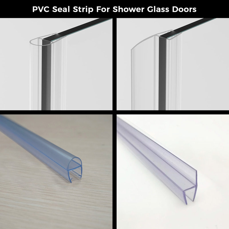 29-1/2 In W x 75 In H Modern Shower Tempered Glass Panel with Easy Maintenance Frosted Surface, Left, Semi-Private