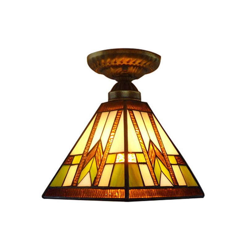 Graeme Glass Semi Flush Mount