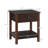End Table with Drawer, Side Table with Top and Bottom Shelf for Small Spaces