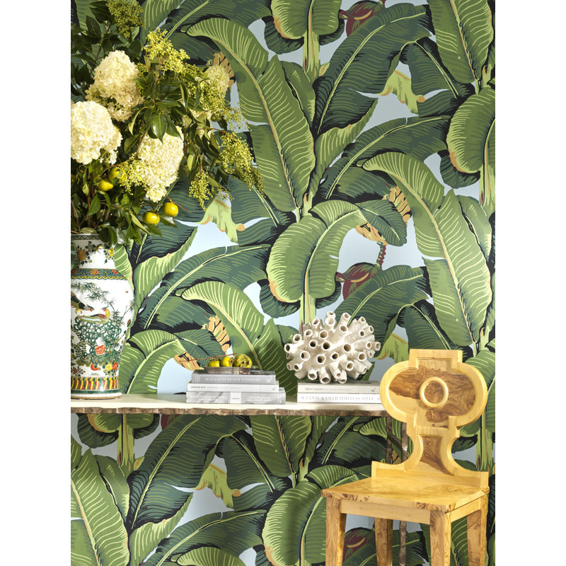 Hinson Icons Floral Wallpaper Roll, Sky