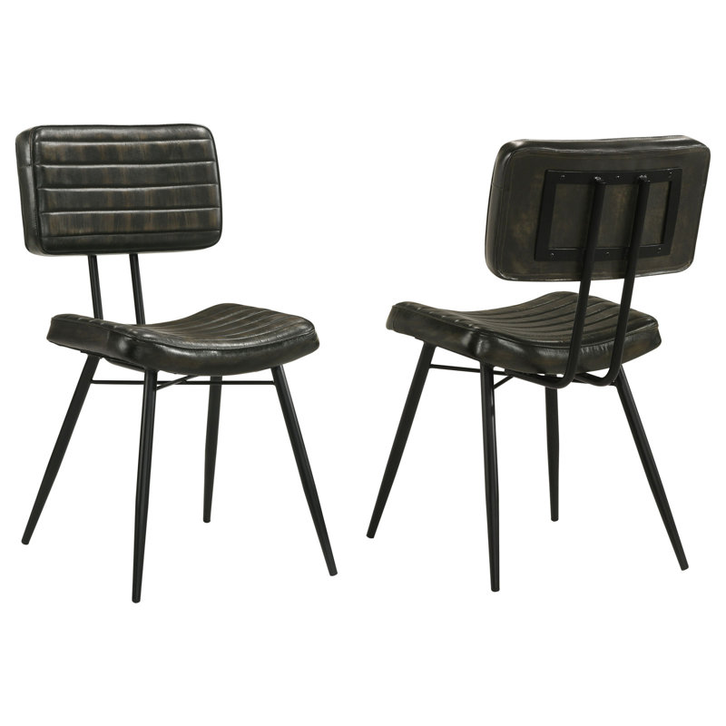 Molly Espresso Upholstered Dining Chair (Set Of 2)
