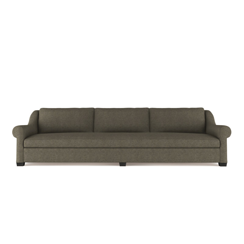 Canapé Thompson, Velours moelleux graphite, H 32 po x l 120 po x P 46 po, Ébène