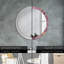 Huldar Glass Flat Wall Mirror