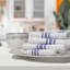 Glass Tea Towel Blue Stripe Highly Dense Kitchen Dish