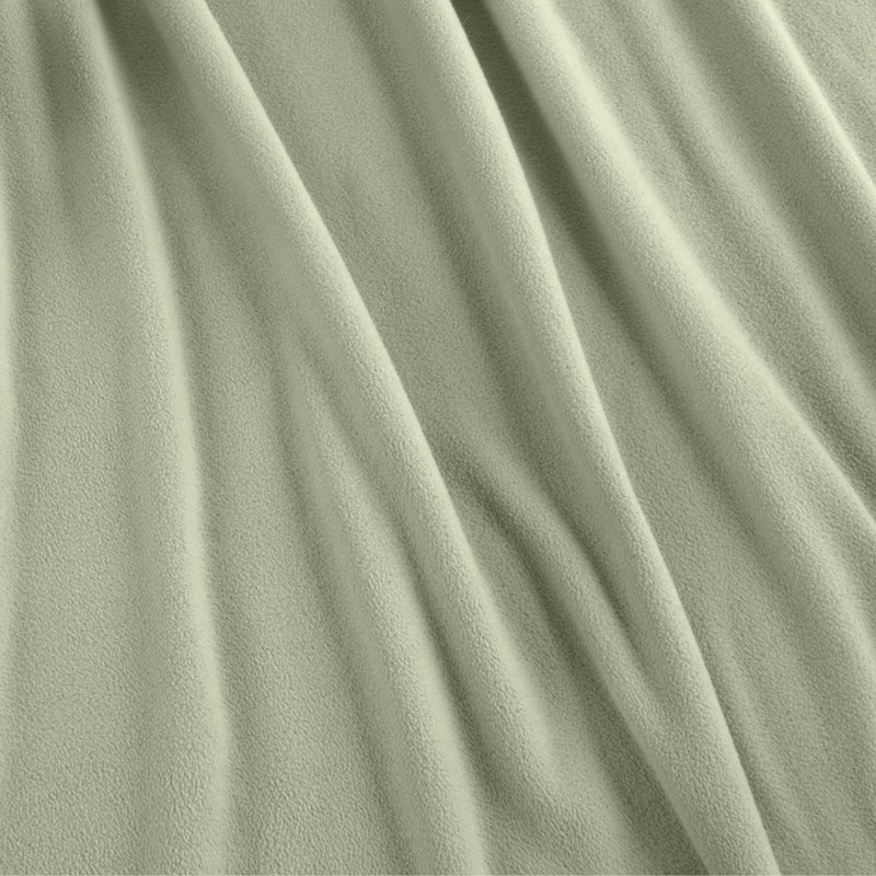 Vellux Flocked Fiber Throw Blanket, Pale Jade, Twin