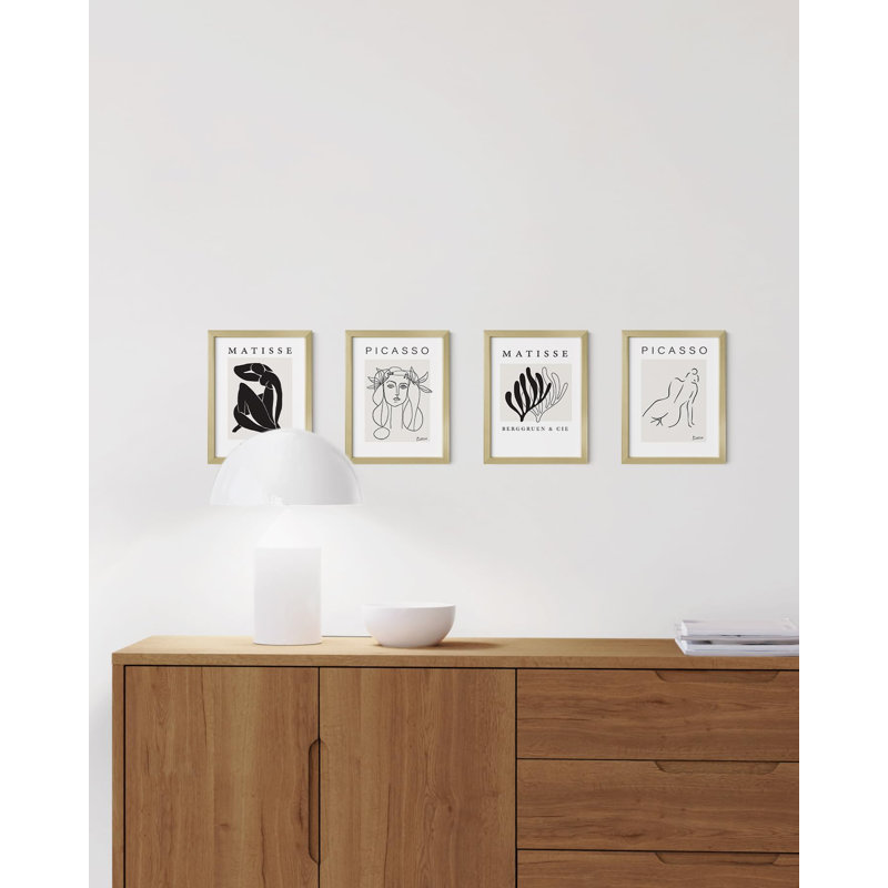 11x14 Gold Aluminum Wall Picture Frame Set