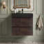 Wall Mounted Single Vanity Bathroom Vanity With Solid Surface Top-560867720