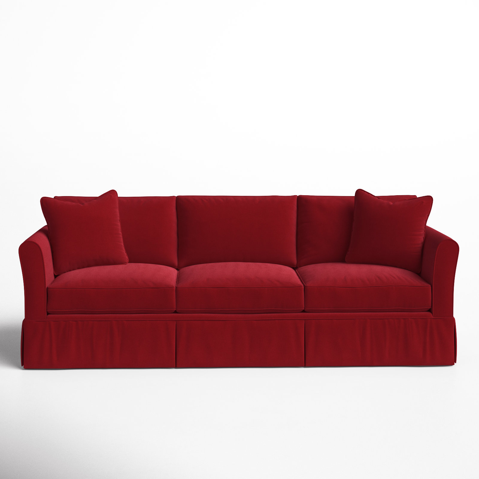 Shelby 82'' Upholstered Sofa, Bayou Flame Canvas