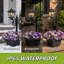 Lampadaire solaire avec pot de fleurs-133418191