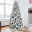  Arbre de Noël enneigé avec 470L de lumières colorées, PE réaliste + PVC + aiguille dure, 10 modes d'éclairage, interrupteur au pied et support en métal stable, arbre de Noël-448211674