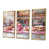 Toile avec cadre flottant or
