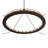 24 - Light Dimmable Wagon Wheel Chandelier