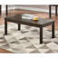 Ensemble de tables basses de couleur espresso 3 pièces avec tables basses classiques et tables de bout 2X