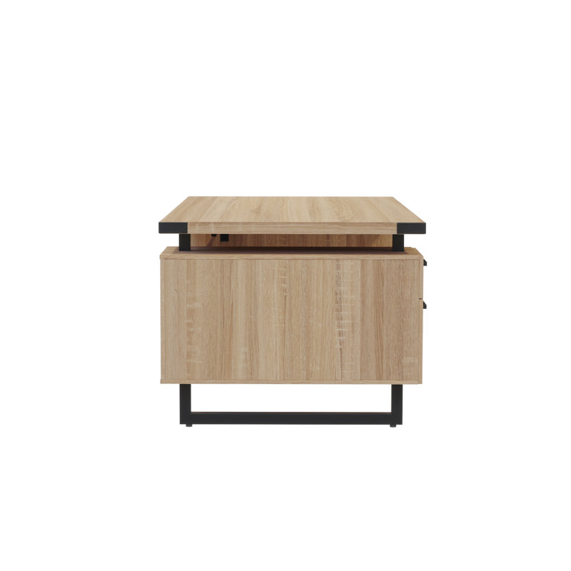 Mirella Free Standing Desk, BBB/BF, Sand Dune