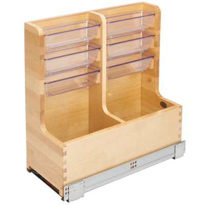 Rev-A-Shelf Wood Vanity Base Cabinet Organizer w/ Soft-Close