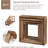 Floating Wall Shelves Set Of 4 - Rustic Wood Cube Display Shelf For Home Decor - Modern Boho Hanging Shelves For Living Room, Bedroom, Office - Sturdy And Versatile Storage Solution-851761441