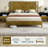 Ethan Solid Wood Platform Bed with Headboard, Rustic Bed Frame-659914696-652529524