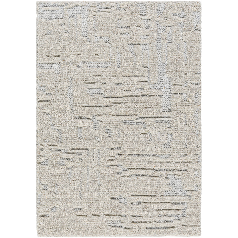 Niran Hand Knotted Abstract Indoor Rug, Rectangle 9' x 12'
