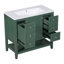 Meuble-lavabo 36 po avec lavabo, une armoire et trois tiroirs, panneau de bois massif et panneau de fibres à densité moyenne-1138948677