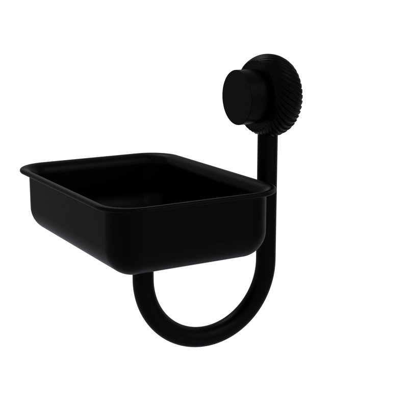 Venus Soap Dish Bathroom Tray Tumbler, Matte Black