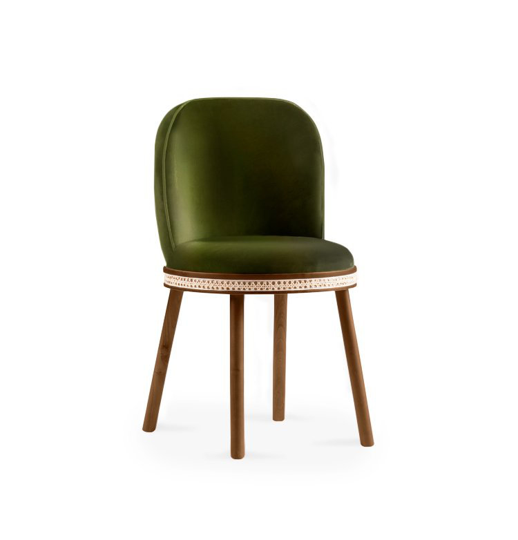 Alma Upholstered Dining Chair, Kiwi