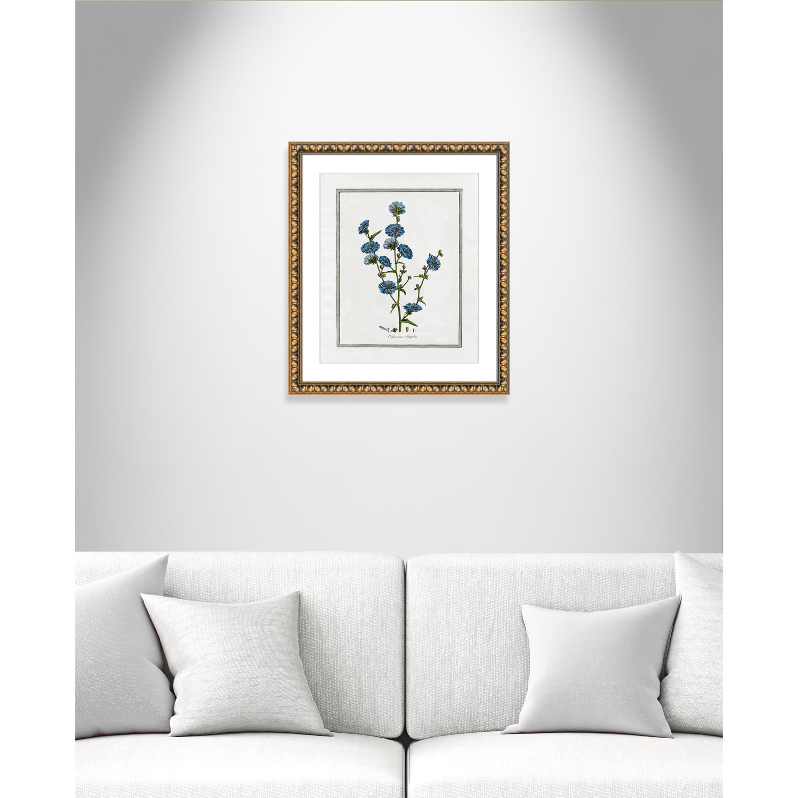 Colombe "Soft Botanical I" Print, Gold Bead Framed, 17" W x 20" H