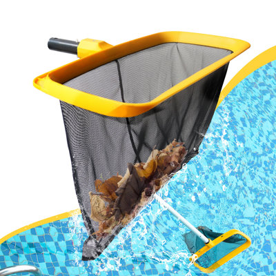 Durable Pool Skimmer Net – Deep Fine Mesh For Efficient Leaf & Debris Cleaning, Fits Standard Pool Poles (net Only, No Pole)