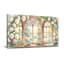 Vitrail de fenêtre à motif floral de plantes et fleurs-1338664868