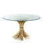 Bonheur Round Glass Dining Table