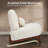 Sherpa Upholstered Accent Lounge Chair With Wood Leg-1994757618