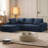 Chenille L-Shape Luxury Sectional Sofa Oversized 4-Seater with Tufted Design & Pocket Spring Support, No Assembly Required, Compressed Delivery for Modern Living Spaces-737015139-737015138