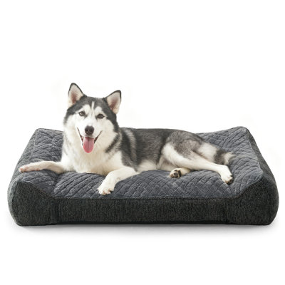 JOEJOY Orthopedic Dog Bed for Large Medium Small Dogs, Extra Thick Supportive Big Dogs Couch Bed with Sides, Soft Pet Bed Sofa,Machine washable dog bed cover