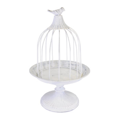 35cm Steel Cake Plate in Antique White