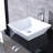 Wybolt 21.7'' Single Bathroom Vanity with Glass Top
