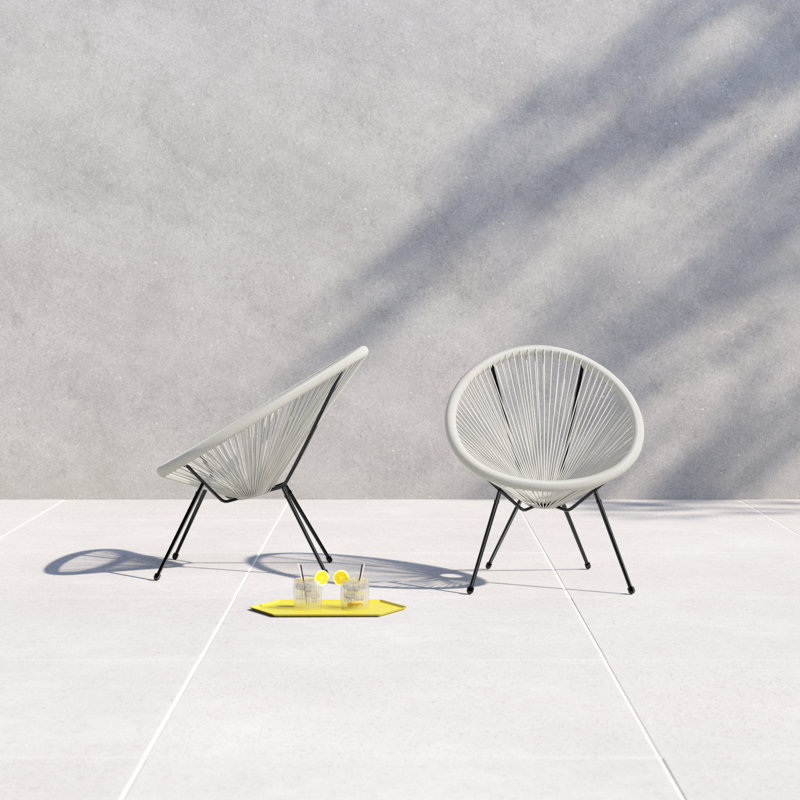 Outdoor Hammock Weave Patio Chair, White