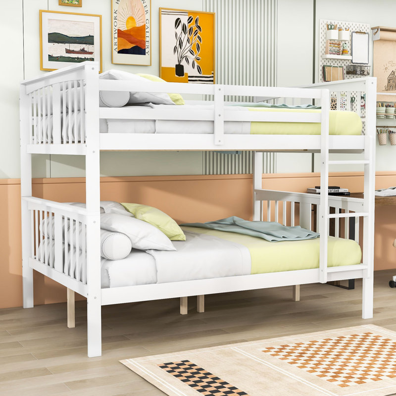Didy Kids Full Over Full Bunk Bed, White