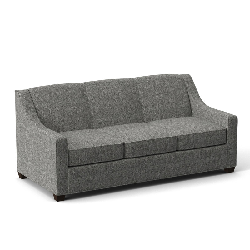 Phillips Square Arm Sofa with Reversible Cushions, Connelly Dove, 34.5" H x 76" W x 36" D, Cafelle