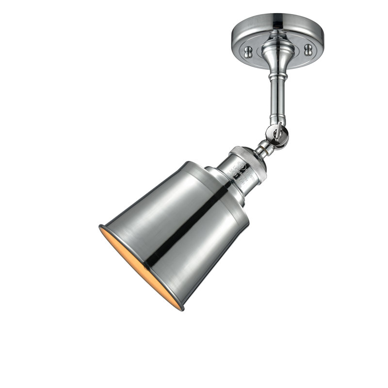 Lavender Hill Flush Mount, 6 Watt Vinage LED Bulb, Polished Chrome