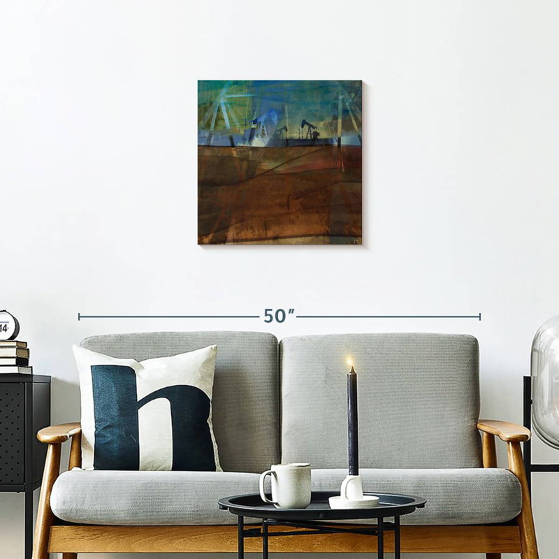 Lilie Oil Rig Abstraction II, 20" H x 20" W